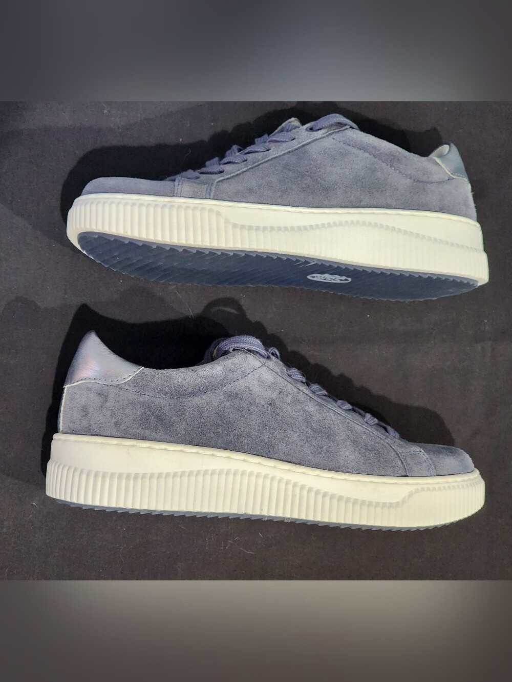 SOFFT | Fianna Lace-Up Suede Sneakers | Washed Indigo/Steel | U.S. Womens 7 - Picture 5 of 10